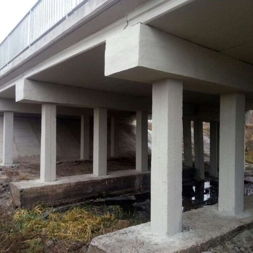 Покраска железобетонных пролетных конструкций