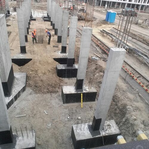 Обмазувальна гідроізоляція колон